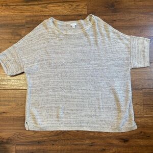 Pure Jill J Jill Sweater XL petite LINEN COTTON blend Lagenlook BOHO Cottage